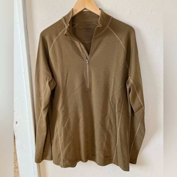 Filson Merino Wool Men's Tan Zip-Up Sweater - Picture 1 of 9
